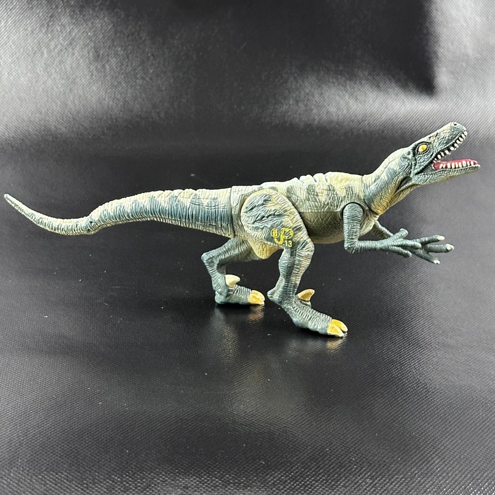 Jurassic Park Velociraptor Action Figure Lot Hasbro JP13 Blue 1997 Vintage 4pc